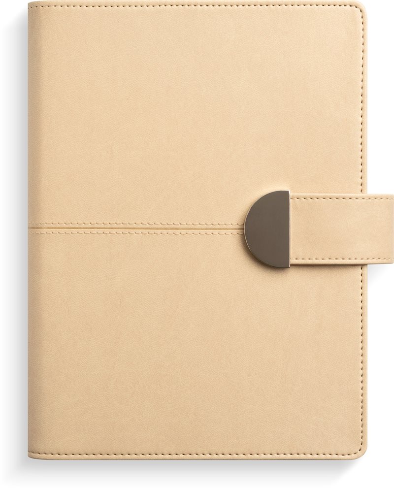 Kalender 2024 Stor Veckokalender beige konstläder Alba