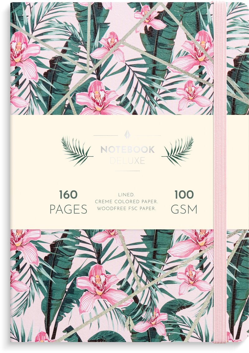 Notebook Deluxe A5 pink jungle