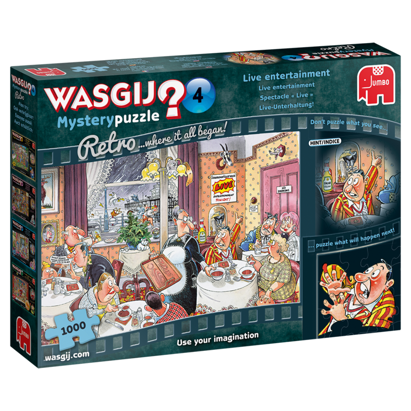 Wasgij - Mystery Retro 4, Live-Entertainment pussel 1000 bitar