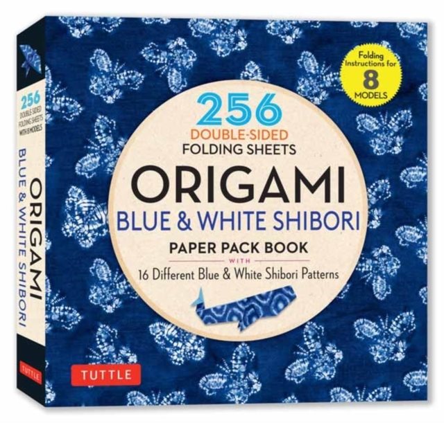 Origami Blue & White Shibori Paper Pack Book