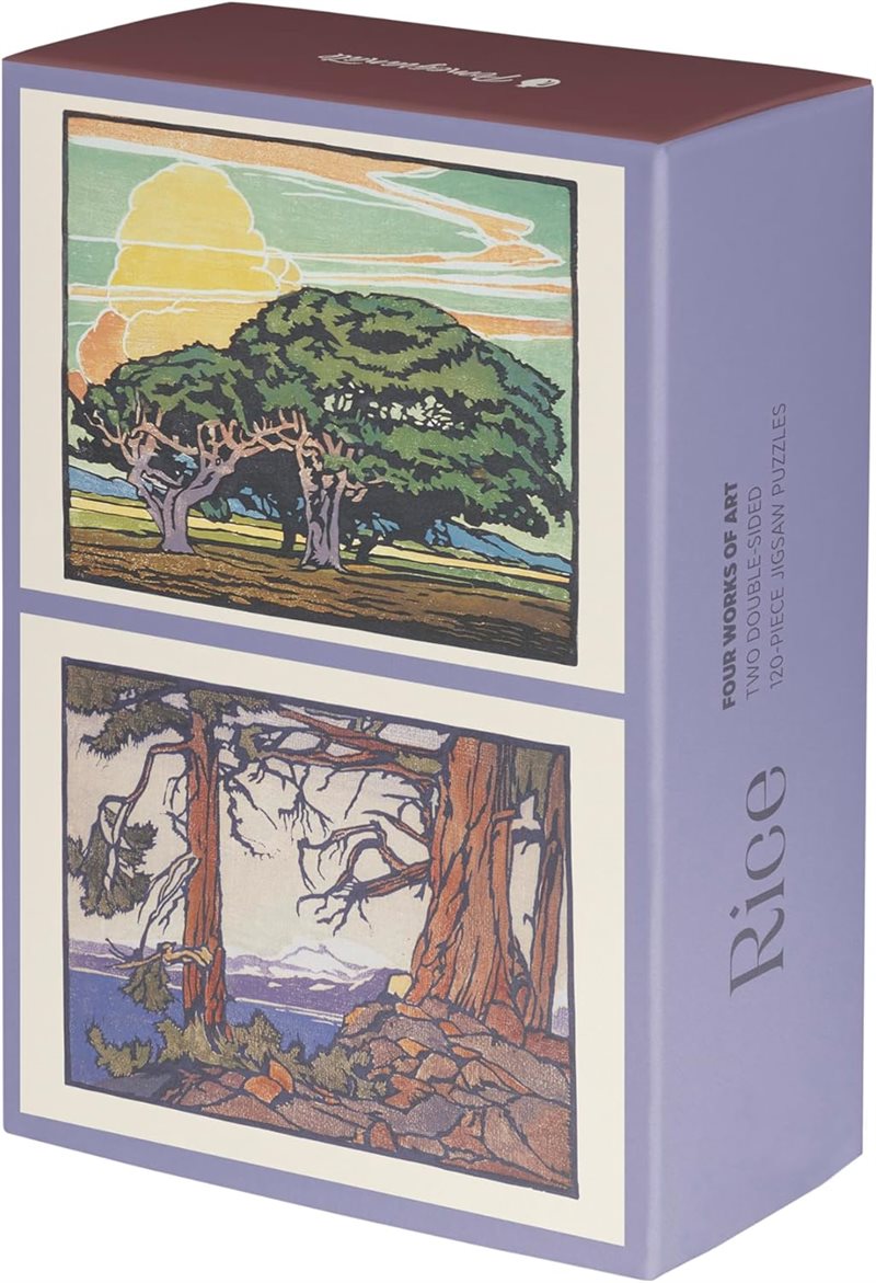 William Rice 120 Piece Double -sided Jigsaw 2 Puzzle Set