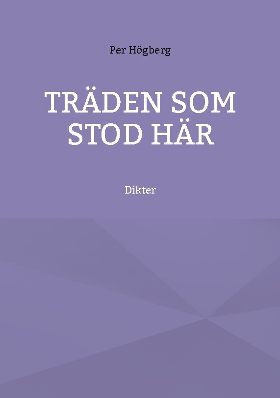 Träden som stod här : dikter