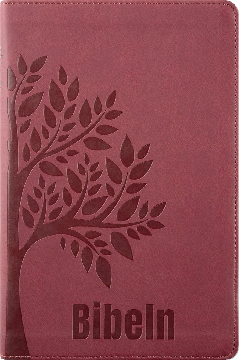 Bibel 2026 Slimline - Konstskinn röd
