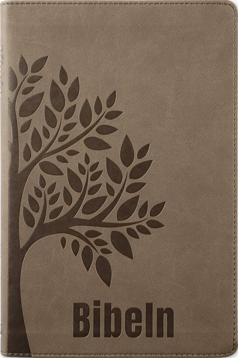 Bibel 2026 Slimline - Konstskinn brun