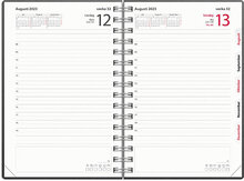 Kalender 2023 Dagbok svart konstläder